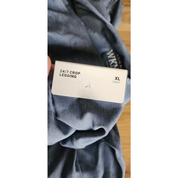 New NWT Soma WKND 24/7 Crop‎ Legging Balanced Blue XL Soft Comfort Cooling - Picture 5 of 8